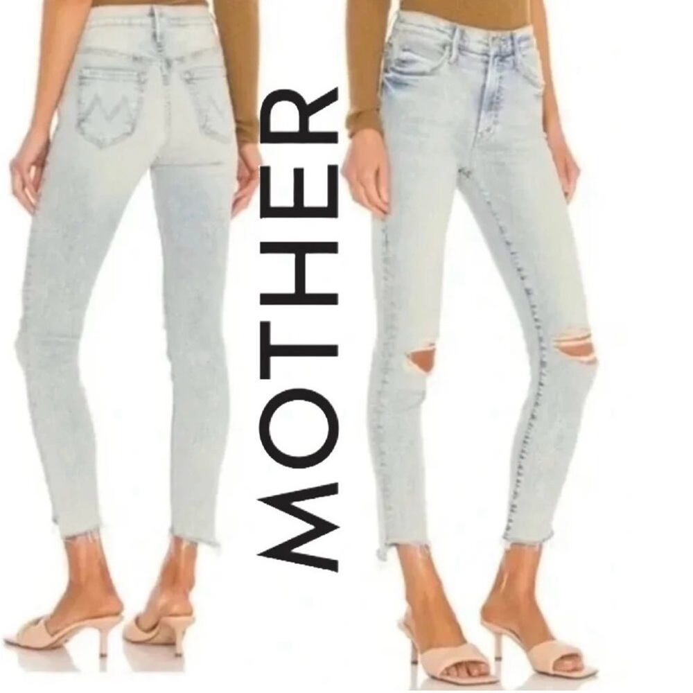 MOTHER The Stunner Zip Ankle Step Fray size 26